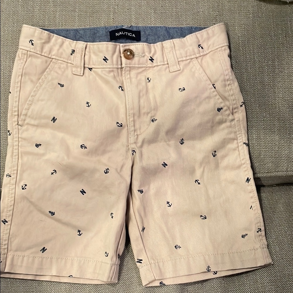 Nautica Beige Printed Shorts